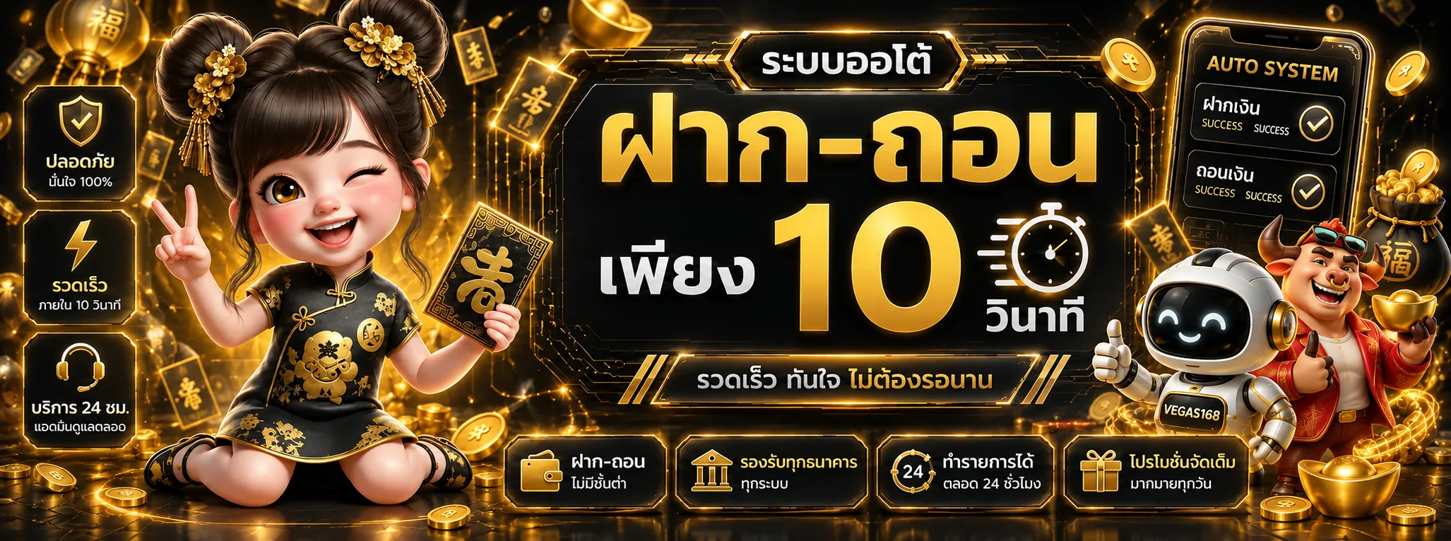 ระบบฝากถอน VEGAS168 บนมือถือพร้อมการตรวจสอบรายการ